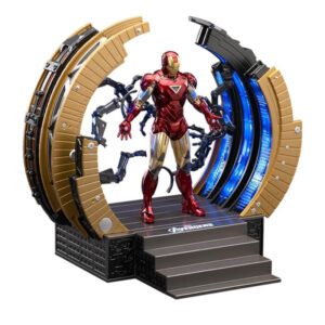 اکشن فیگور آیرون من مارک 6 |  iron man MK6 Suit-up Gantry | از برند Zd toys